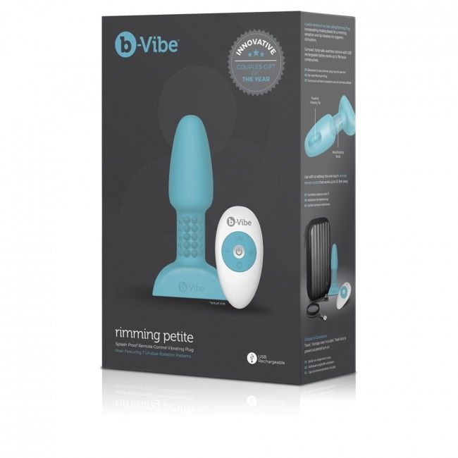 B-VIBE - RIMMING FJERNBETJENING ANAL STIK PETITE TEAL