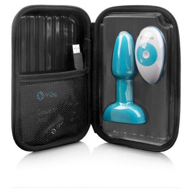 B-VIBE - RIMMING FJERNBETJENING ANAL STIK PETITE TEAL