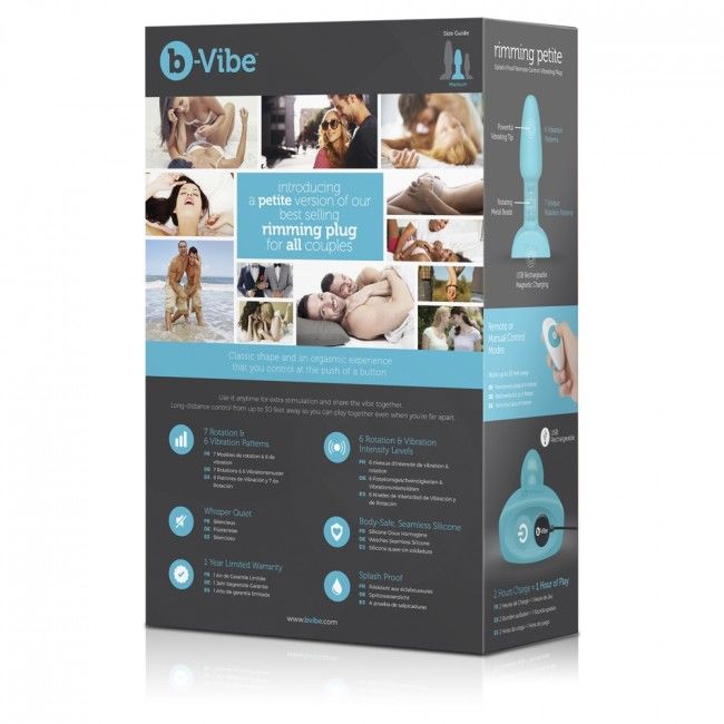 B-VIBE - RIMMING FJERNBETJENING ANAL STIK PETITE TEAL