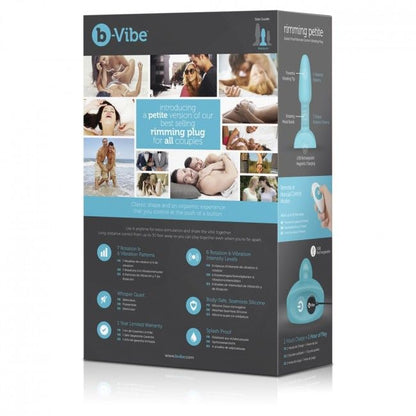 B-VIBE - RIMMING FJERNBETJENING ANAL STIK PETITE TEAL