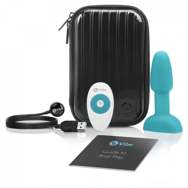 B-VIBE - RIMMING FJERNBETJENING ANAL STIK PETITE TEAL