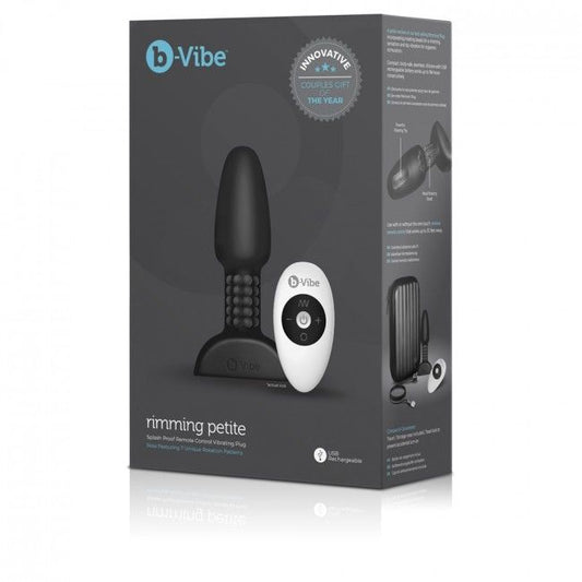 B-VIBE - RIMMING FJERNBETJENING ANAL STIK PETITE SORT