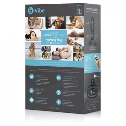 B-VIBE - RIMMING FJERNBETJENING ANAL STIK PETITE SORT