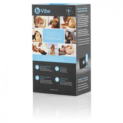 B-VIBE - Plug anal Snug 3 Bleu ciel