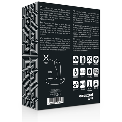 AFHANDIGT LEGETØJ - ANAL MASSAGER SORT VIBRATION