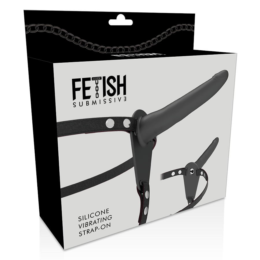 FETISH SUBMISSIV SELE - SORT SILIKONEVIBRATOR 15 CM