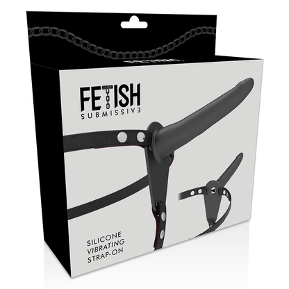 FETISH SUBMISSIV SELE - SORT SILIKONEVIBRATOR 15 CM