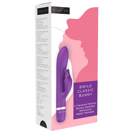 B SWISH - BWILD CLASSIC MASSAGER MED LILAC KANIN