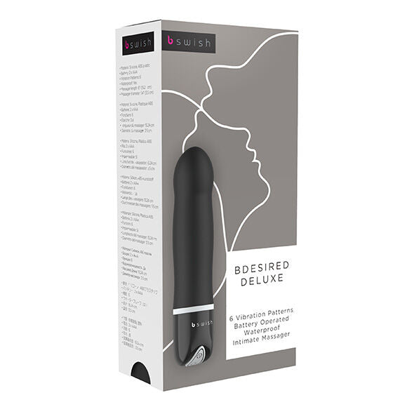 B SWISH - ØNSKET DELUXE SORT VIBRATOR 