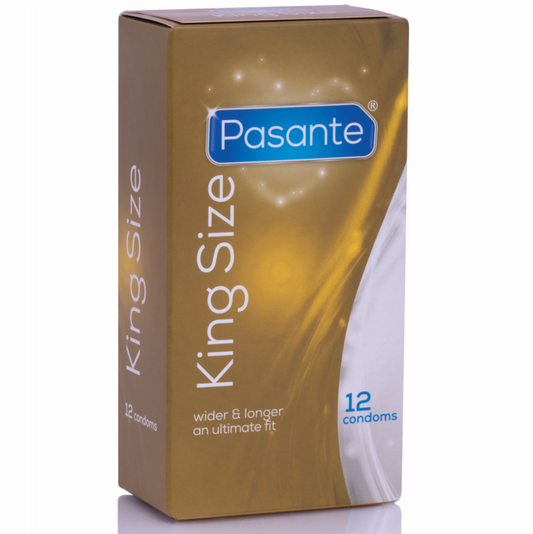 PASANTE - CONDOMS KING MS LANG OG BREDDE 12 ENHEDER