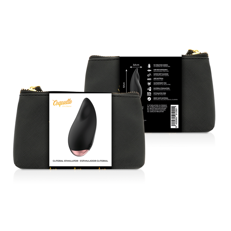 COQUETTE CHIC DESIRE - CLITORIAL STIMULATOR SORT / GULD DROP