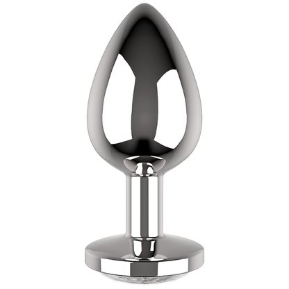 COQUETTE CHIC DESIRE - PLUG ANAL MÉTAL COULEUR BLANC TAILLE L 4 X 9 CM