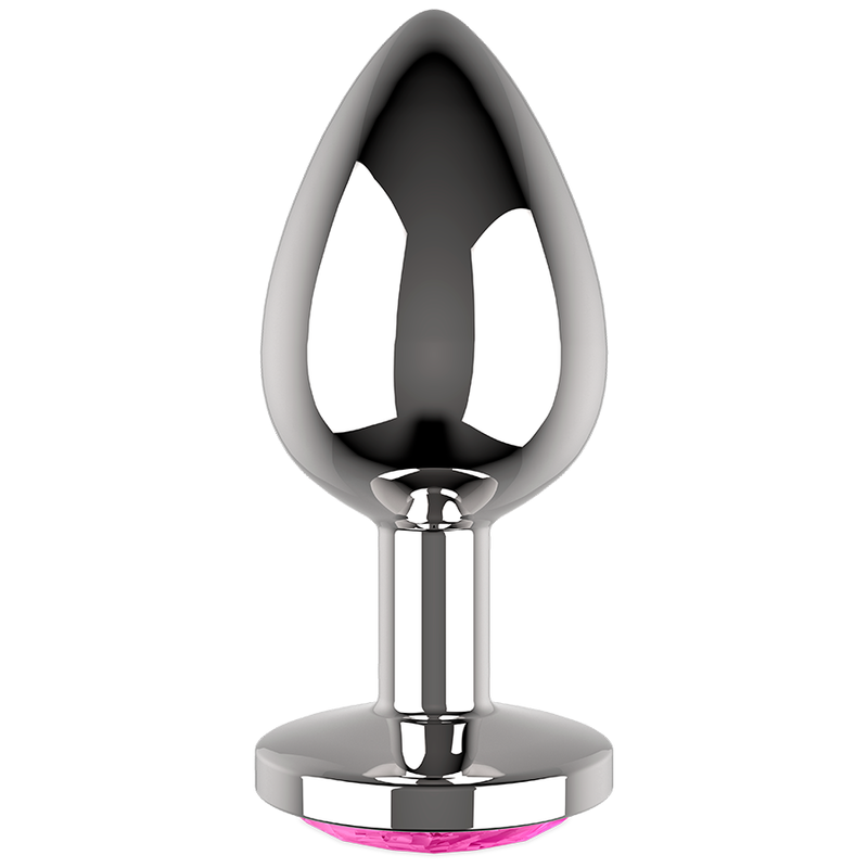 COQUETTE CHIC DESIRE - PLUG ANAL MÉTAL COULEUR ROSE TAILLE L 4 X 9 CM