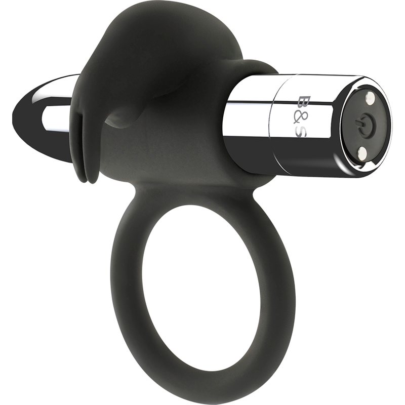 BLACK&amp;SILVER - BAGUE RECHARGEABLE BURTON 10 MODES DE VIBRATION