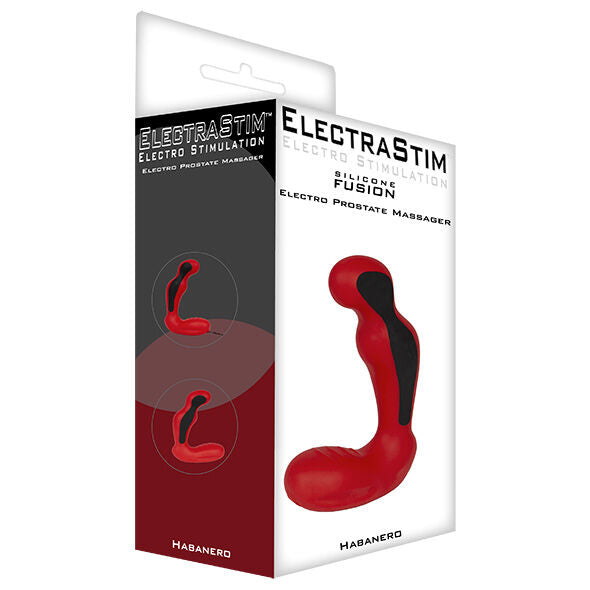 ELECTRASTIM - MASSEUR DE PROSTATE HABANERO EN FUSION DE SILICONE