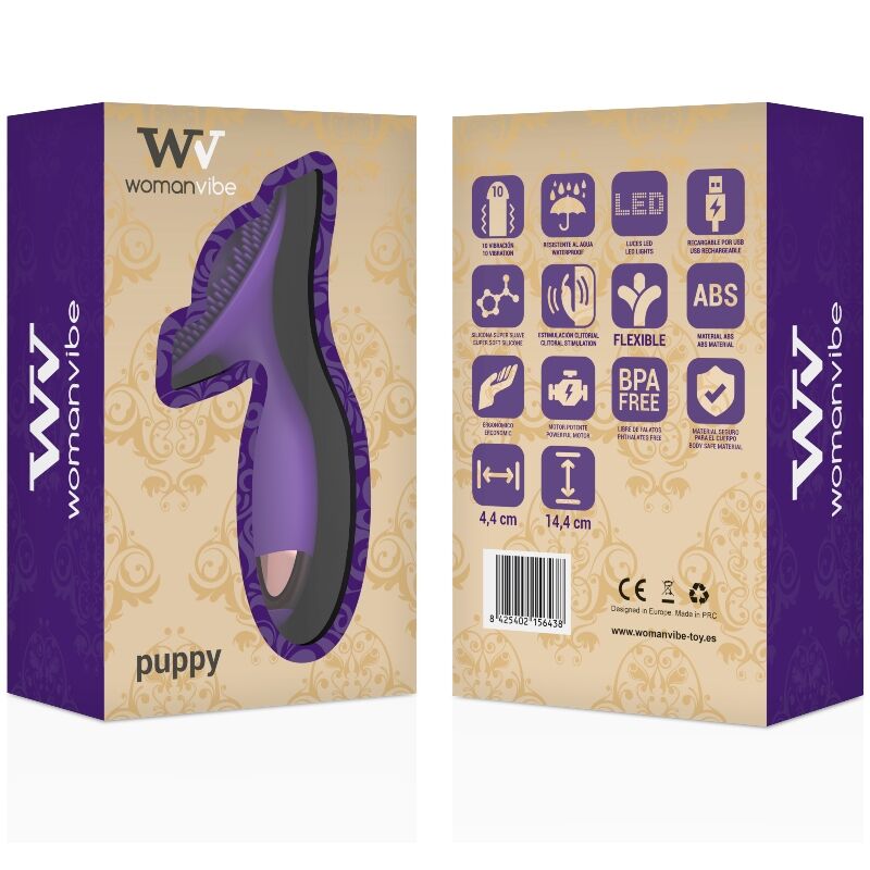 WOMANVIBE - HVALPE-STIMULATOR GENOPLADELIG SILIKONE