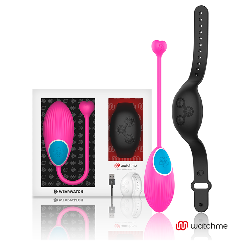 WEARWATCH - WATCHME TEKNOLOGI FJERNBETJENING ÆG FUCHSIA / JET