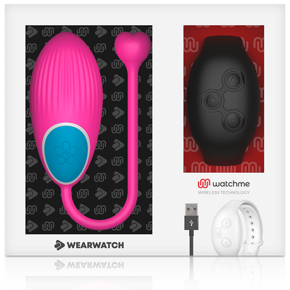 WEARWATCH - WATCHME TEKNOLOGI FJERNBETJENING ÆG FUCHSIA / JET