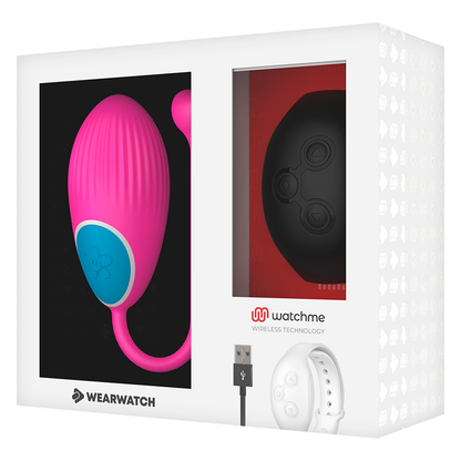 WEARWATCH - WATCHME TEKNOLOGI FJERNBETJENING ÆG FUCHSIA / JET